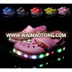 2017 Chinese eva garden shoes kid cartoon clogs with led light